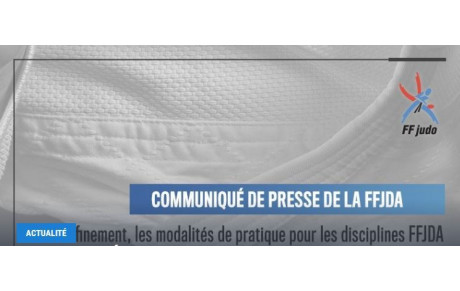 Communiqué de presse de Jean-Luc Rougé sur la reprise des activités (Président de la fédération française de Judo)