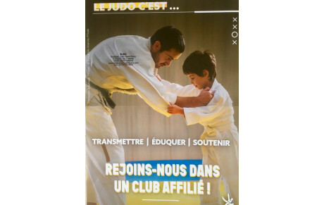 Reprise des cours baby judo (4 et 5 ans) à compter du 2 septembre