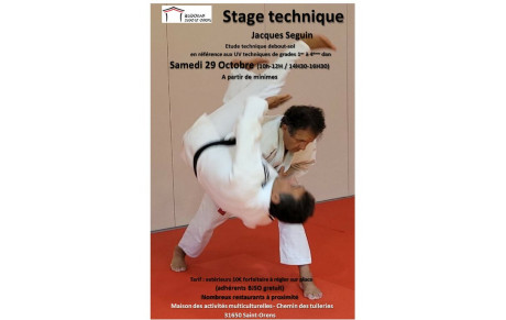 Stage de perfectionnement technique le 29 octobre 2022